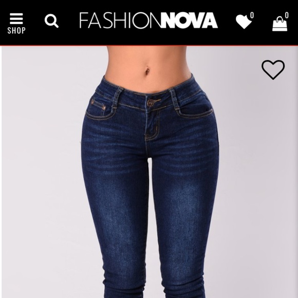 Fashion Nova Denim - Fashion Nova "Make Some Noise" Dark Skinny Jeans